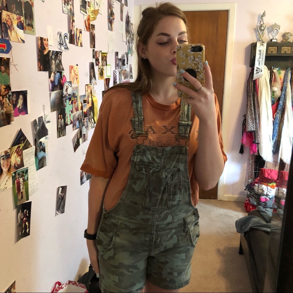 Camo, cargo overalls